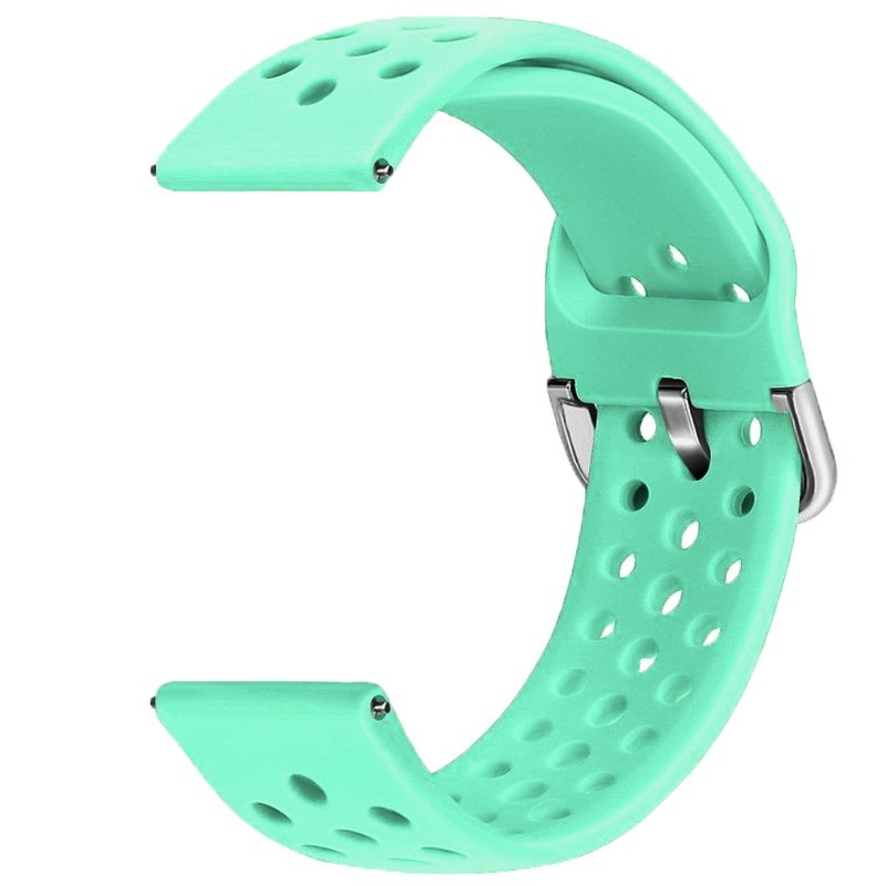 Szilikon szíj, kompatibilis Samsung Galaxy Watch 6|Watch 5|Watch 4|Huawei Watch GT4|GT3|GT3 Pro|GT2 42mm órákkal, Menta Zöld