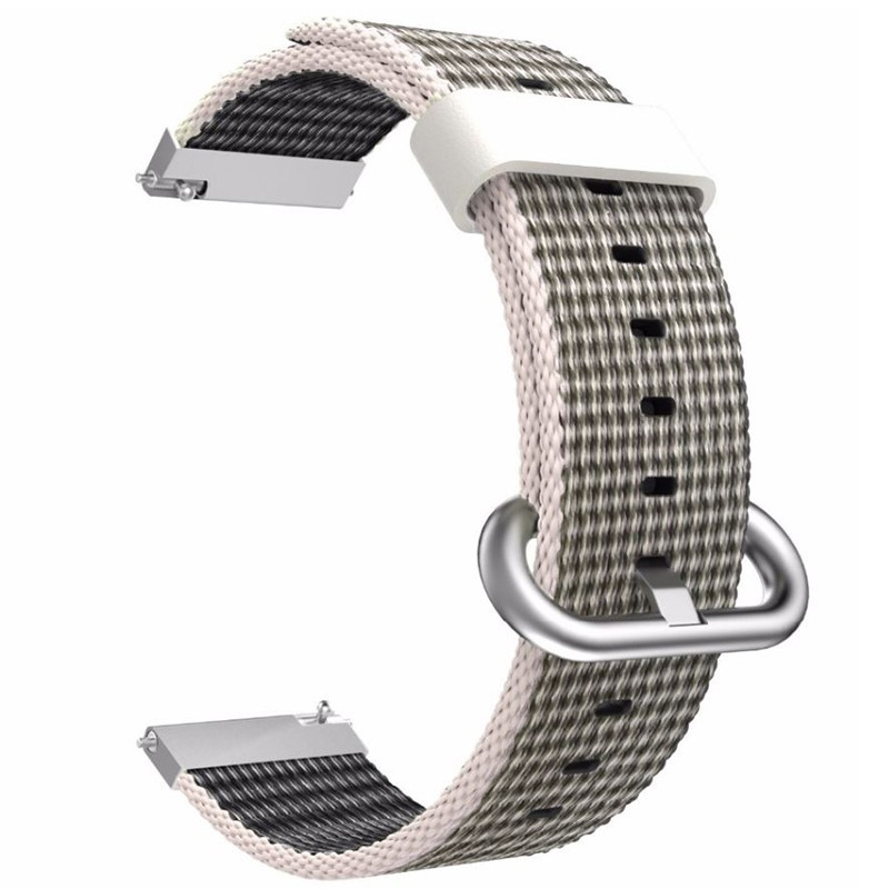 Textil szíj, kompatibilis Samsung Galaxy Watch 6|Watch 5|Watch 4|Huawei Watch GT4|GT3|GT3 Pro|GT2 42mm órákkal, Szürke