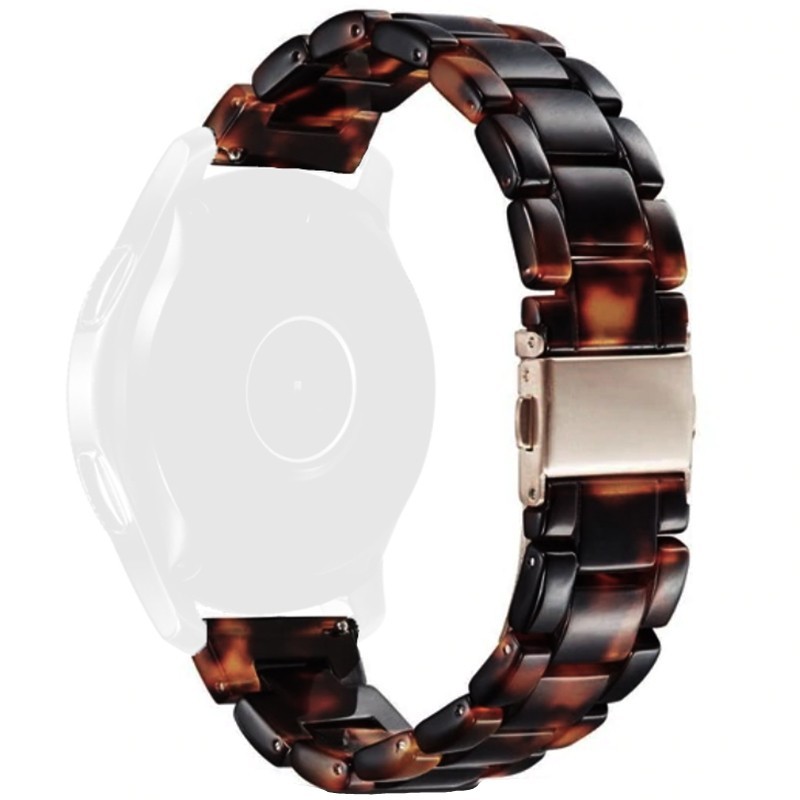 Polimer szíj, kompatibilis Samsung Galaxy Watch 6|Watch 5|Watch 4|Huawei Watch GT4|GT3|GT3 Pro|GT2 42mm órákkal, Sötét Tűz