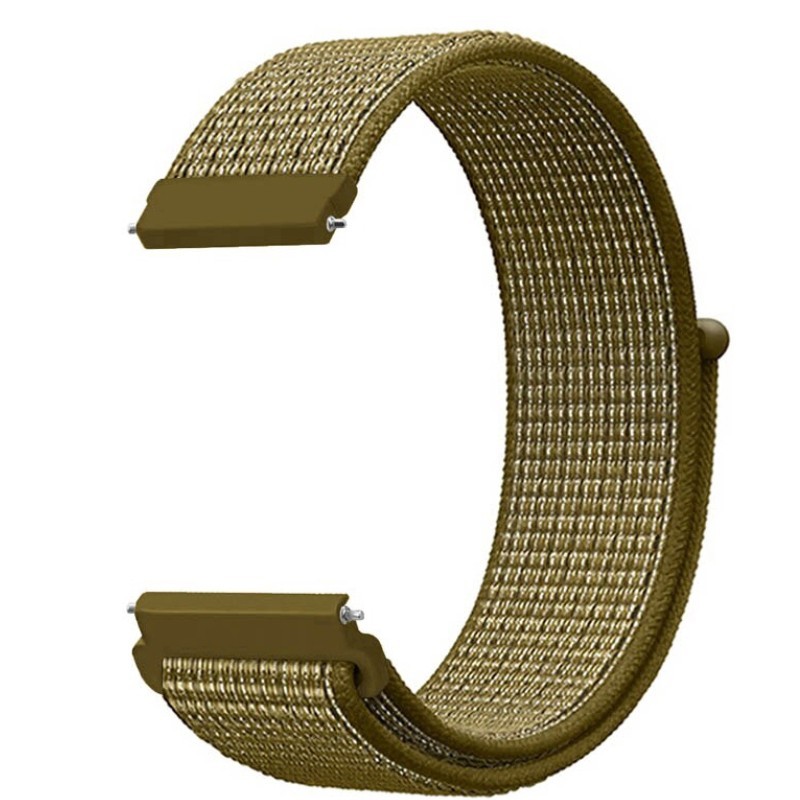 Textil szíj, kompatibilis Samsung Galaxy Watch 6|Watch 5|Watch 4|Huawei Watch GT4|GT3|GT3 Pro|GT2 42mm órákkal, Tanbarna