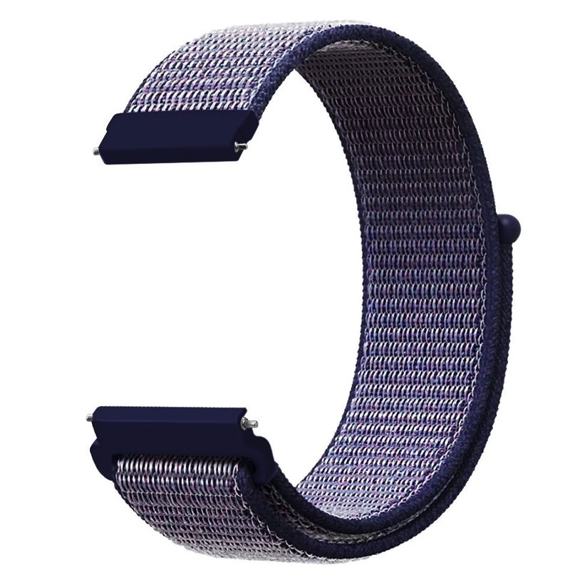 Textil szíj, kompatibilis Samsung Galaxy Watch 6|Watch 5|Watch 4|Huawei Watch GT4|GT3|GT3 Pro|GT2 42mm órákkal, Savoy Kék