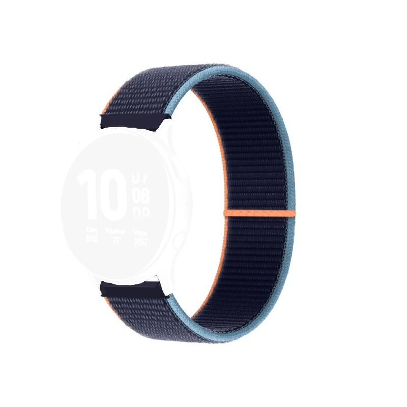 Textil szíj, kompatibilis Samsung Galaxy Watch 6|Watch 5|Watch 4|Huawei Watch GT4|GT3|GT3 Pro|GT2 42mm órákkal, Háromszínű Mix