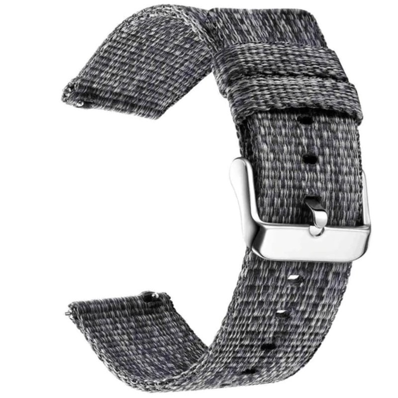 Textil szíj, kompatibilis Huawei Watch GT4|GT3|GT3|GT2 46mm|GT 2e|Galaxy Watch 3 45mm, Gabonaszürke